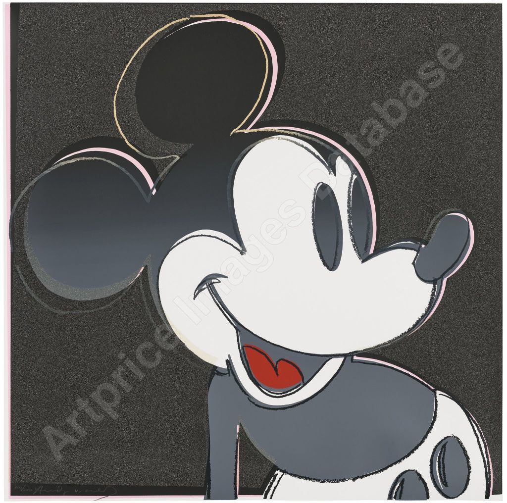 アンディ・ウォーホル《Mickey Mouse》