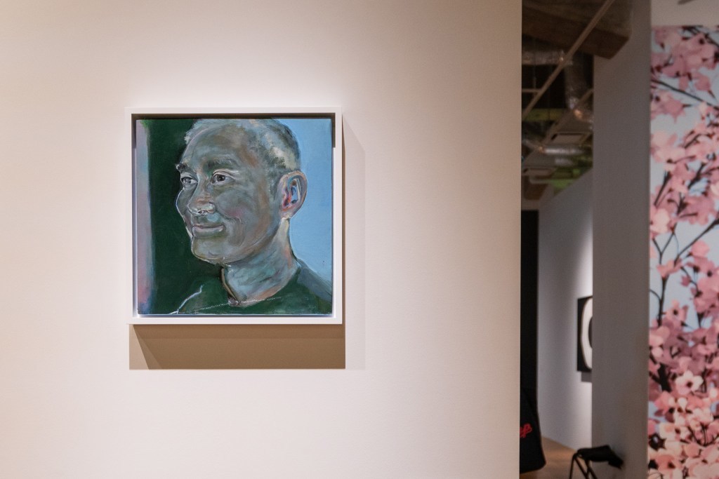 「Self-History」展示風景　佐藤允《大林剛郎の肖像（宇宙）》