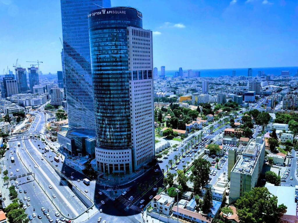 The view from the Deloitte office in Tel Aviv