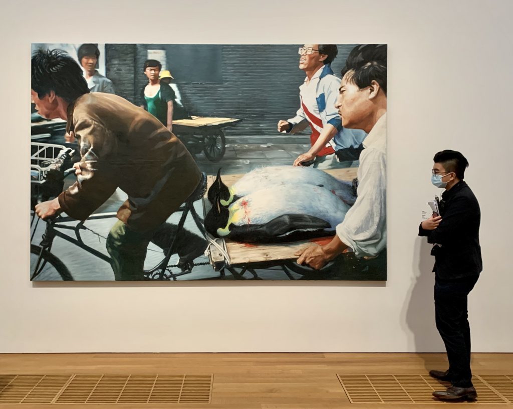 M+美術館から撤去された3作品のうちの1点、天安門事件をモチーフに描かれた王興偉による ≪新北京≫ 