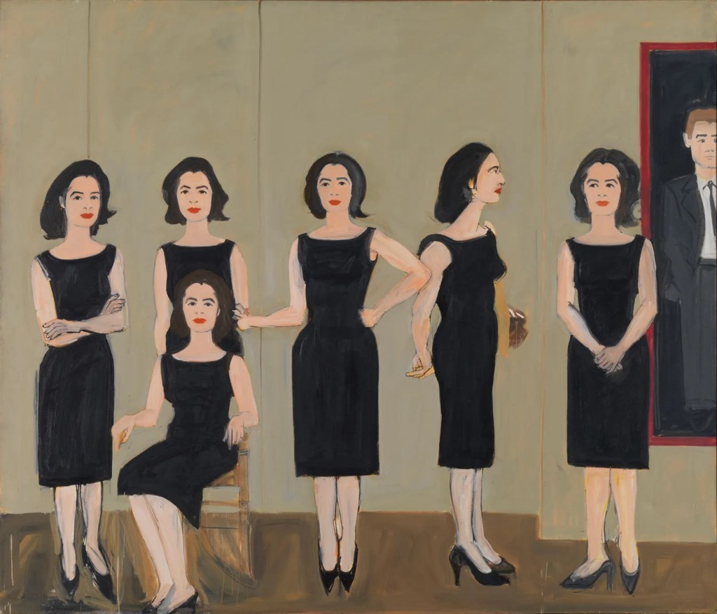 《The Black Dress》（1960） Courtesy Alex Katz Studio