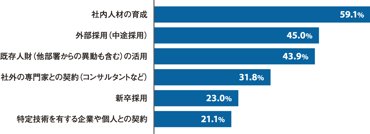 先進企業の課題に学ぶDX人材の賃金・採用・育成【DXを推進できる組織・人事の条件】