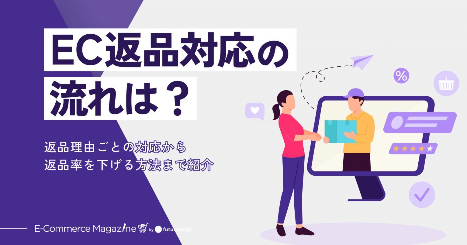 ECの返品対応の流れは？返品理由ごとの対応から返品率を下げる方法まで紹介