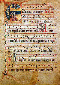 中世のグレゴリオ聖歌の写本