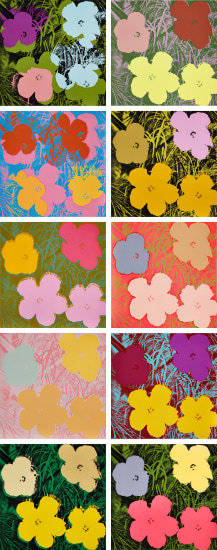 アンディ・ウォーホル《Flowers (F. & S. 64-73)》(1970)