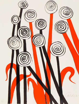 Alexander Calder《One Plate, from Magie Eolienne Portfolio》（1972）