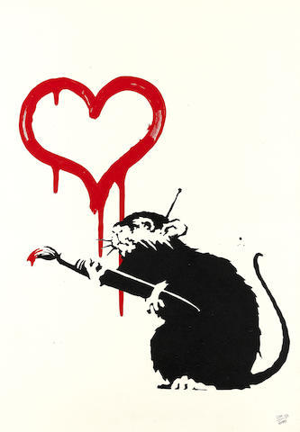 バンクシー《Love Rat》
