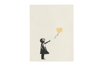 ≪Girl with Balloon≫ Colour AP (Gold) / バンクシー