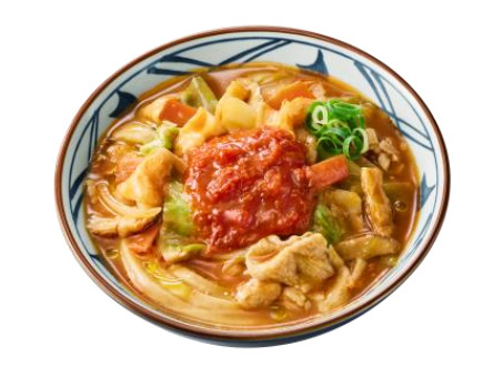 丸亀製麺、TOKIOの松岡昌宏さんと共同開発した「俺たちのトマト豚汁うどん」を期間限定販売