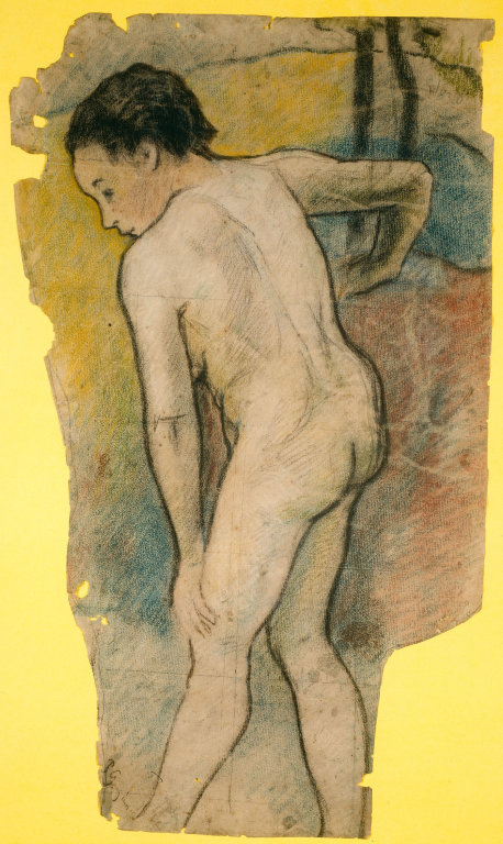 《水浴するブルターニュの少年》（1886年）シカゴ美術館所蔵