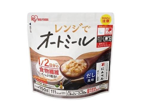 アイリスフーズ、温めるだけで簡単に調理できて好みに応じてアレンジできる「レンジでオートミール」3種を発売