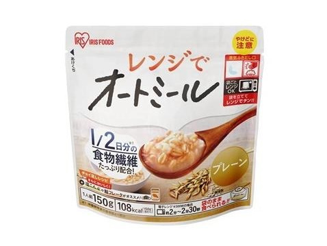 アイリスフーズ、温めるだけで簡単に調理できて好みに応じてアレンジできる「レンジでオートミール」3種を発売