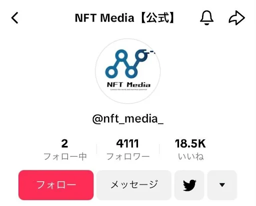 NFT Mediaの公式TikTokアカウント、4,000フォロワー突破！