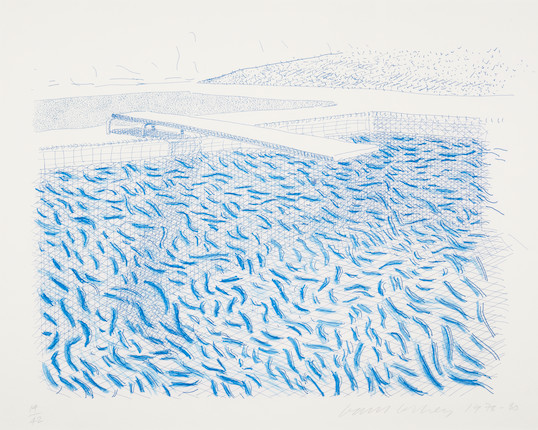 《Lithographic water made of lines and crayon》（1978-1980）