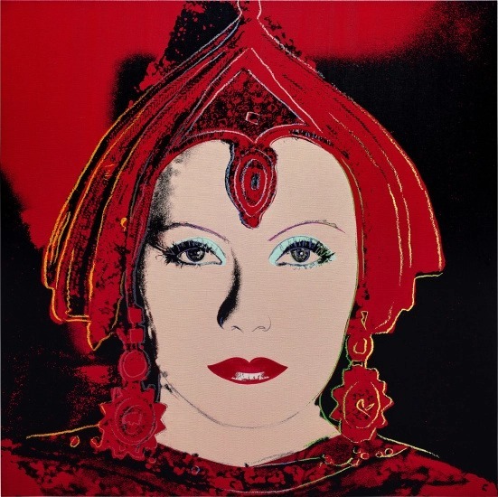 アンディ・ウォーホル《The Star (Greta Garbo as Mata Hari)》(1981)