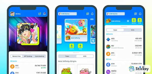 WEB3ウォレットアプリ『Stickey』をForNが公開！ブロックチェーン・NFT・仮想通貨の初心者も使いやすい全ゲーム好き必見!!