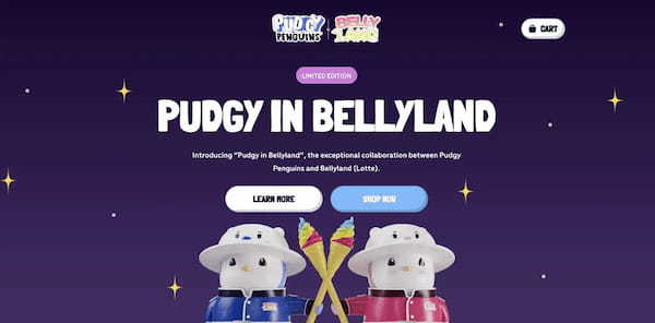 Pudgy Penguins、ロッテの「ベリーランド」とコラボし限定コレクションを発売