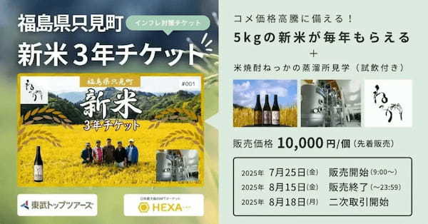 東武トップツアーズ、NFTを活用した「新米3年チケット」を100枚限定で販売