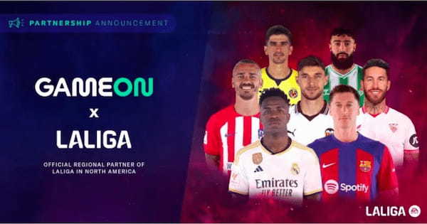 GameOn（ゲームオン）がLaLiga North America（ラ・リーガ・ノースアメリカ）と提携、NFTファンタジーゲームが北米にて登場。