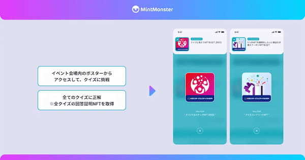 クリプトリエ、KDDIの社内向け運動会にNFTビジネス活用プラットフォーム「MintMonster」を提供