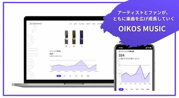 アーティストとファンがともに楽曲を育てる！原盤権NFT「OIKOS」保有者への収益分配を9月3日よりスタート