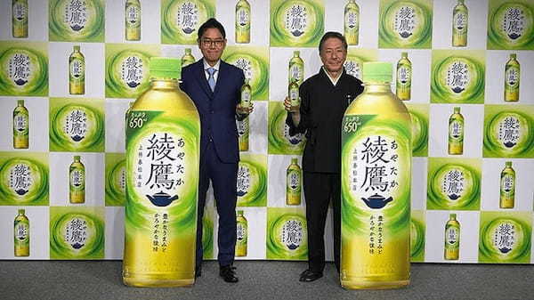 助川部長(左)と上林春松氏