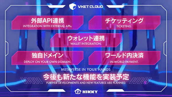 HIKKY独自開発のWebメタバース開発エンジン「Vket Cloud（ブイケットクラウド）」が一般サービス提供を開始