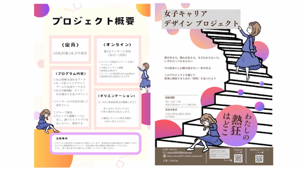 女子中高生向け『女子キャリアデザインプロジェクト』で未来を描く学生を輩出