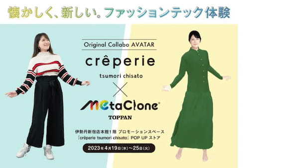 イベントなどでアバターを通じたバーチャルファッション体験が可能な「MetaClone®スタジオ」の提供を開始【凸版印刷】