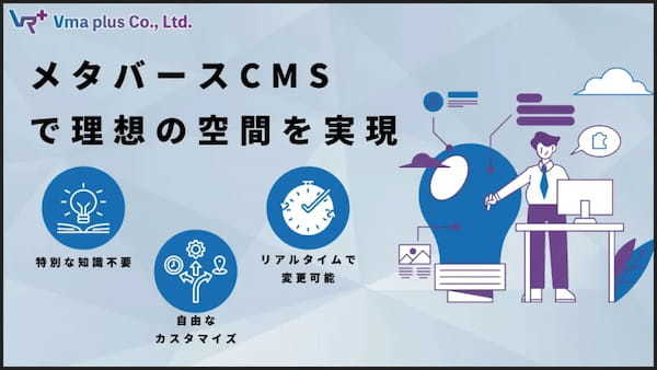 専門的知識が不要でメタバース空間内のコンテンツを手軽に設定できるメタバースCMSの提供を開始【Vma plus】