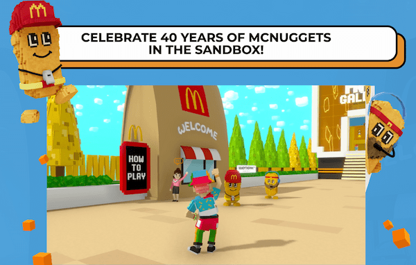 マクドナルドのメタバース「McNuggets Land（マックナゲット・ランド）」がThe Sandboxに登場！