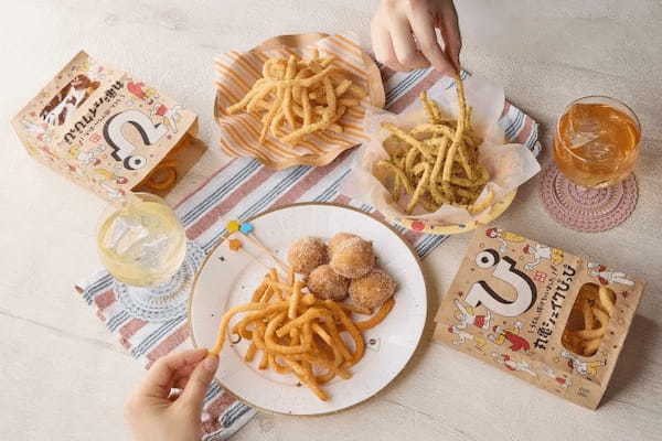 丸亀製麺、もちもちのうどんを揚げたうどんスナック「丸亀シェイクぴっぴ」3種を販売