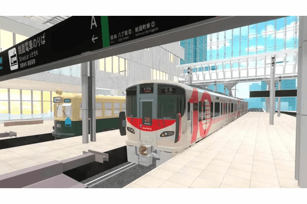 JR西日本「バーチャル広島駅」8月1日に大規模リニューアル - リアルでは見れない「夢の車両共演」がメタバースで実現
