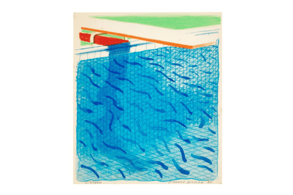 《Pool Made with Paper and Blue Ink for Book》(1980)　
