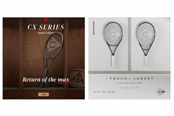 ダンロップスポーツ、ダンロップテニスラケット「CX」・「LX」シリーズの数量限定デザインを発売