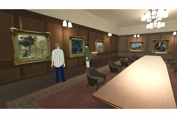 三菱UFJ銀行メタバース:銀行が保有する貴重なアートも展示