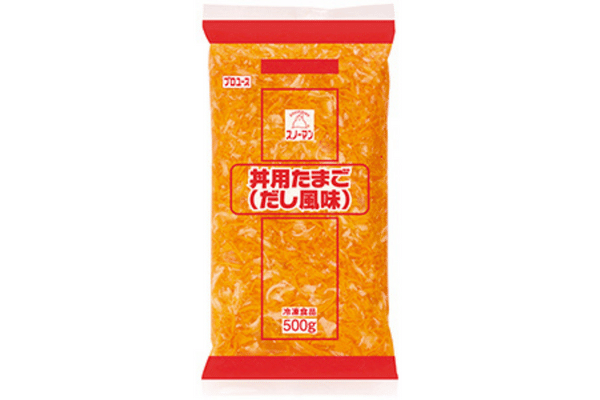 キユーピー業務用冷凍食品「スノーマン丼用たまご(だし風味)」