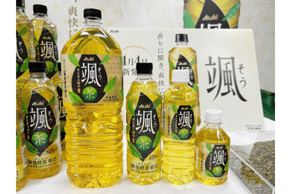 4月に新発売された緑茶飲料「アサヒ 颯」
