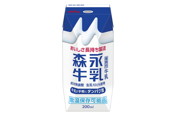 「森永牛乳(200ml)」