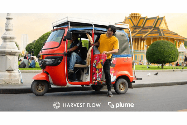 HARVEST FLOW、Plume Network上にRWAモビリティ向け新ローンプールを開設——初回は東南アジアのトゥクトゥク