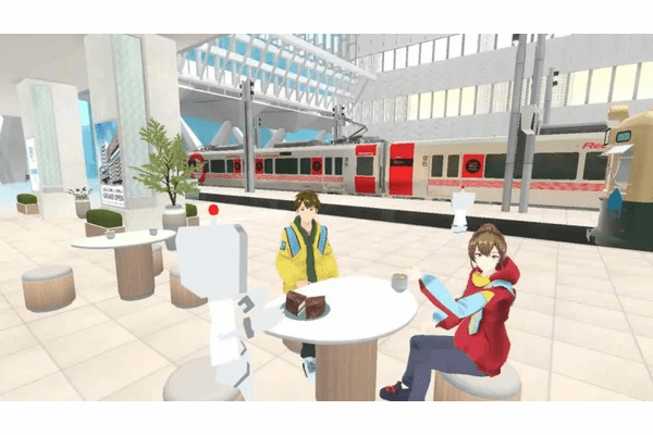 JR西日本「バーチャル広島駅」8月1日に大規模リニューアル - リアルでは見れない「夢の車両共演」がメタバースで実現