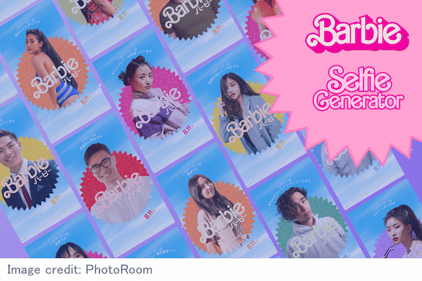 PhotoRoom、映画「バービー」のキャストになれる！？ AIテクノロジーを使用した「Barbie Selfie Generator」を公開中