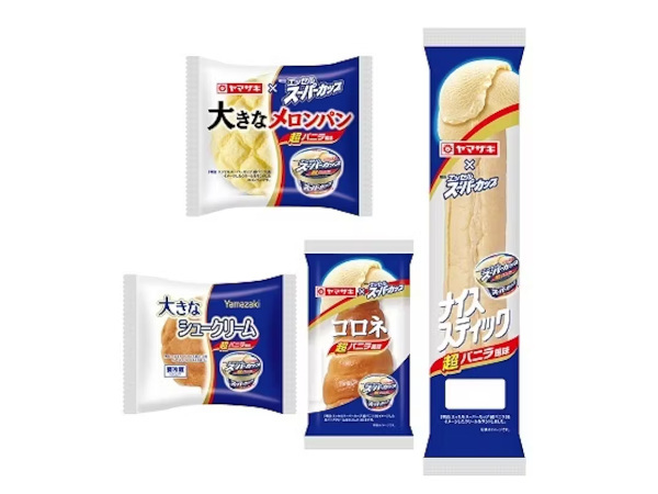 山崎製パン、「大きな メロンパン（エッセルスーパーカップ超バニラ風味）」など4アイテムを期間限定発売