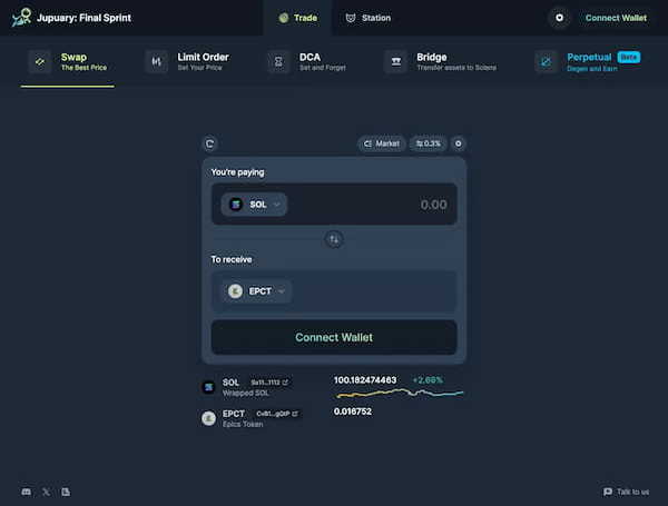 Solana上のDEX(分散型取引所)、OrcaとJupiterにSOL-EPCTペアが新規上場！