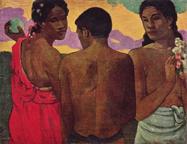 《3人のタヒチ人》（1899年）オルセー美術館