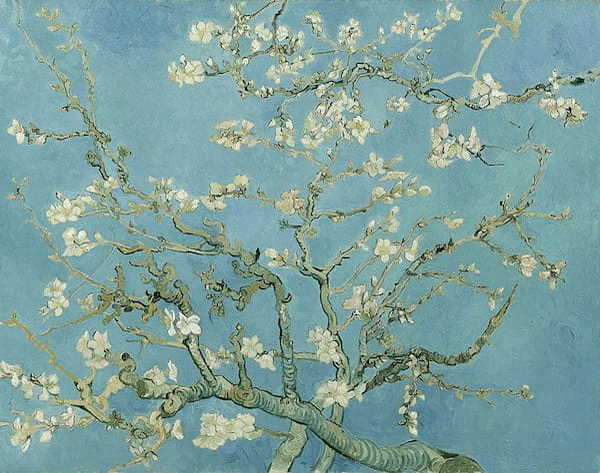 フィンセント＝ファン・ゴッホ《花咲くアーモンドの木の枝》（1890年）