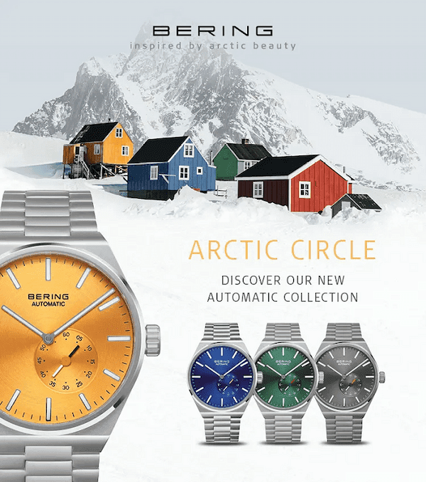 アイ・ネクストジーイー、デンマークウォッチブランドBERINGから新作自動巻きコレクション「Arctic Circle」を発売