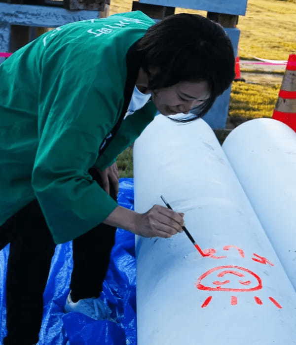 【次世代アート型まちづくり】山形県西川町で巨大シンボルアートに町への想いを書き込むイベントを11月4日に開催！好きな文字をアートにずっと残せる限定NFT発売！