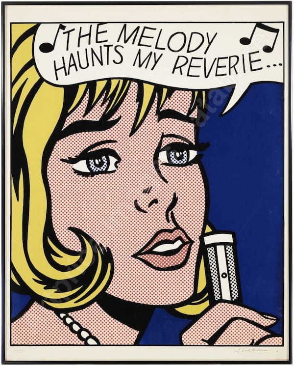 4）ロイ・リキテンスタイン《Reverie, from 11 Pop Artists, Volume II 》(1965)
