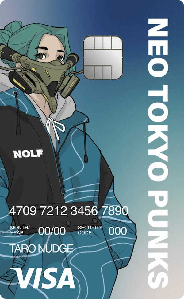 NEO TOKYO PUNKS 発のアパレルブランド「NOLF」新商品発売記念キャンペーン！次世代クレジットカード「Nudge」で購入すると、もれなく限定NFTガチャをプレゼント